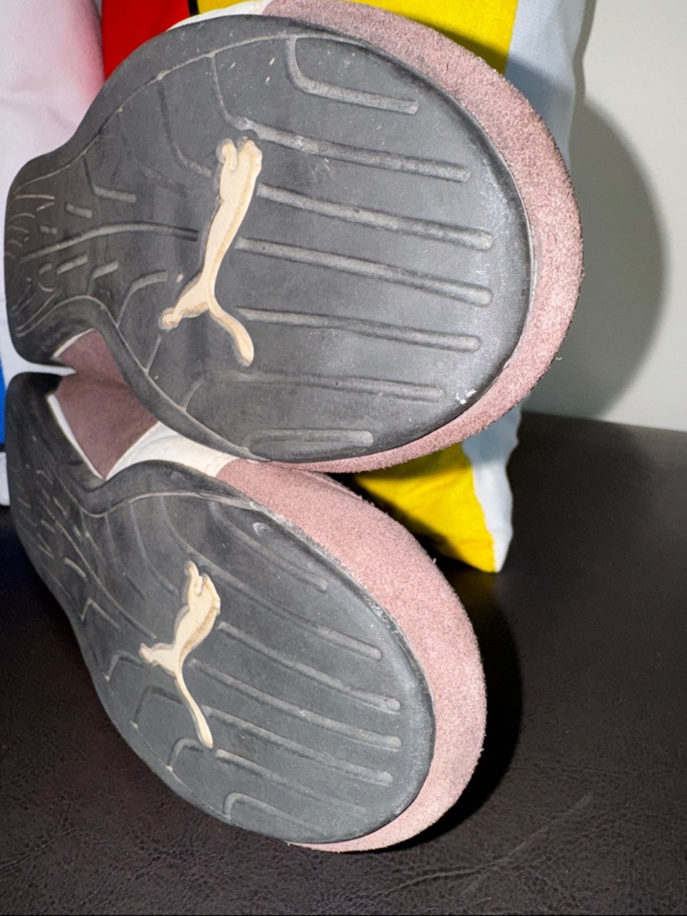 MAKE OFFER! Puma Brown Suede Sneakers with White Formstrip Men's 10.5US - Picture 10 of 11